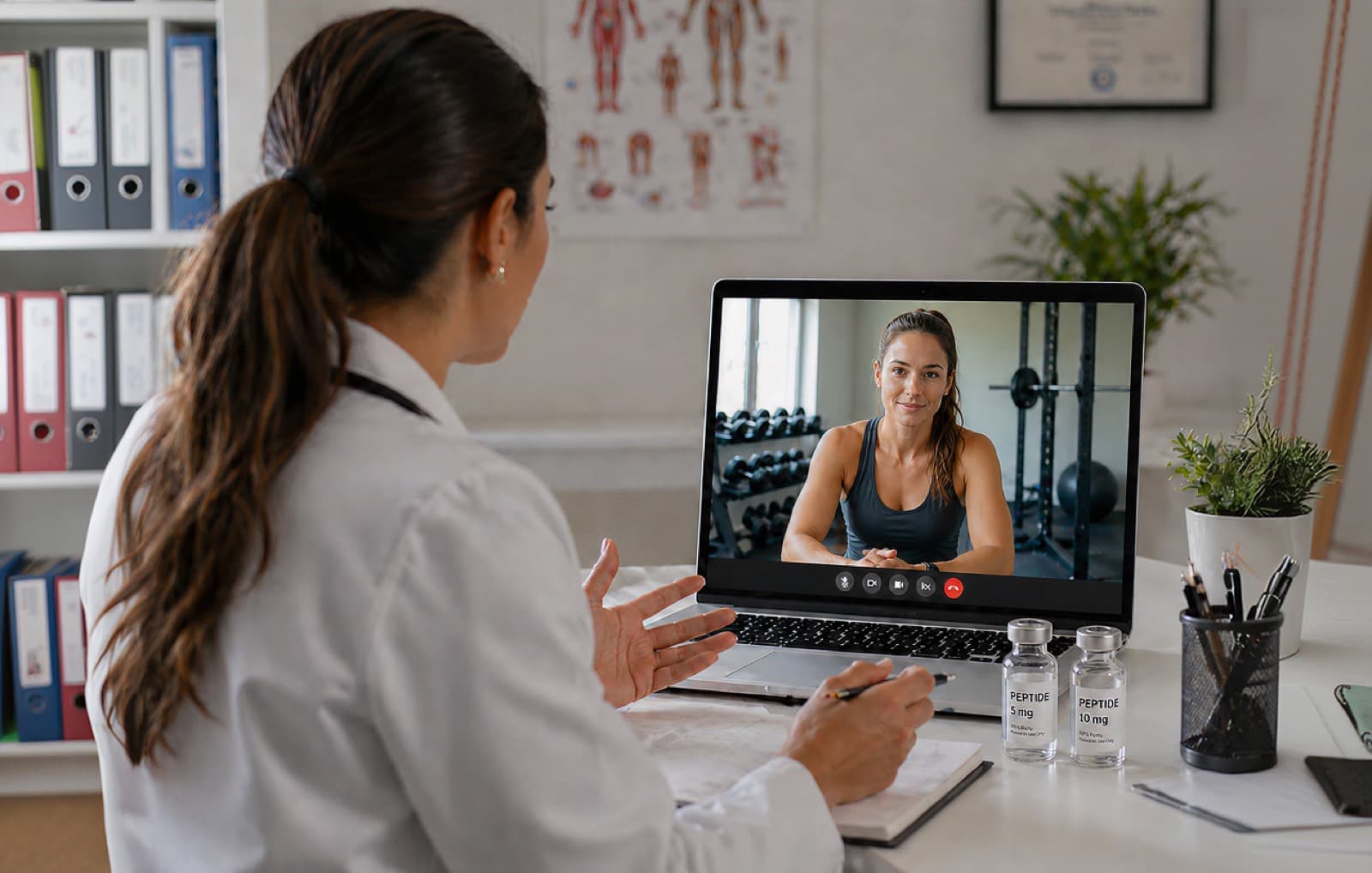 Physician-guided, measured peptide therapy