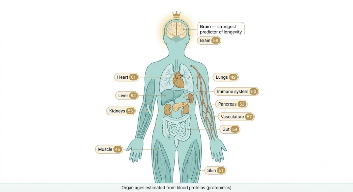 One Blood Draw, Eleven Organ Ages