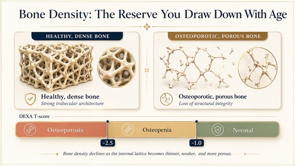 Bone is a reserve you build young and draw down old