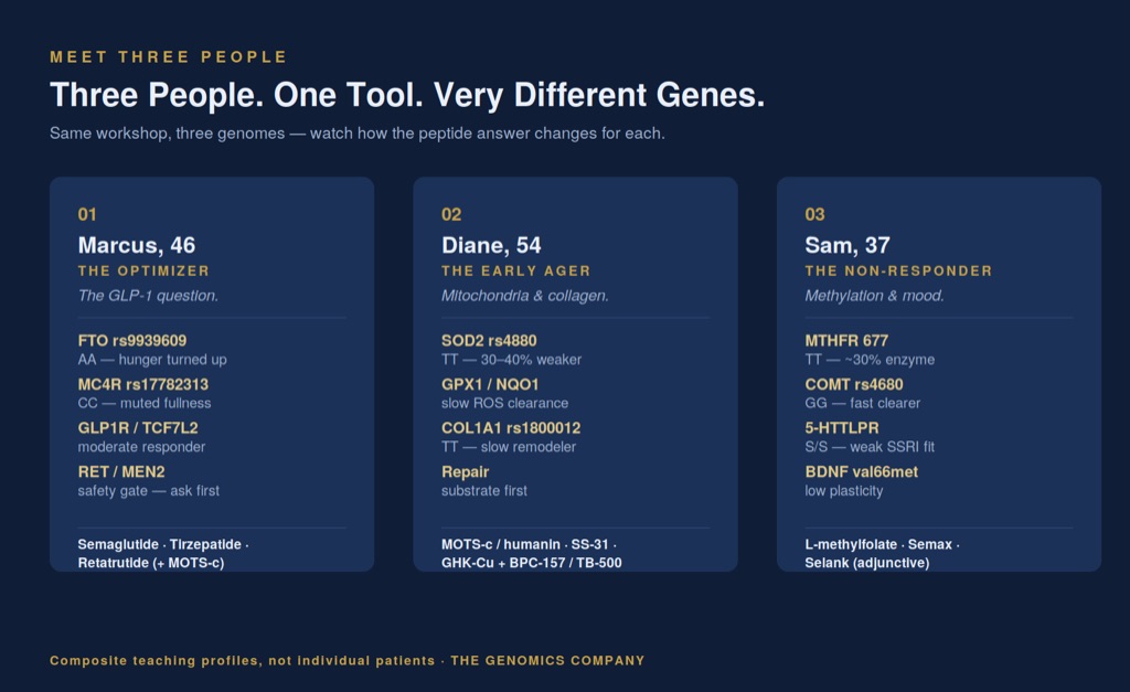 Same tool, three genomes, three answers