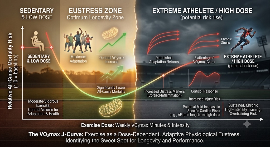 The J-curve of exercise dose and mortality risk