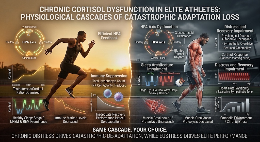 How chronic cortisol reverses training adaptations