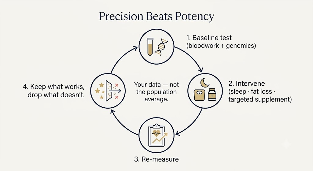 The test, change one thing, re-test loop