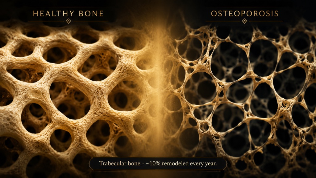 Bone rebuilds itself about once a decade