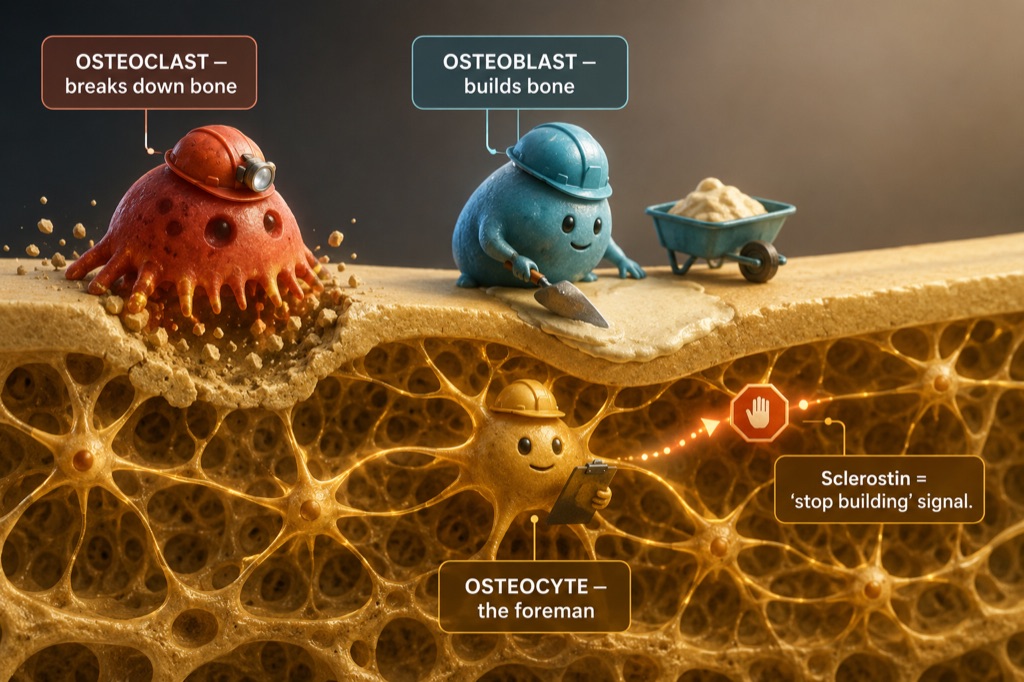 The bone remodeling crew