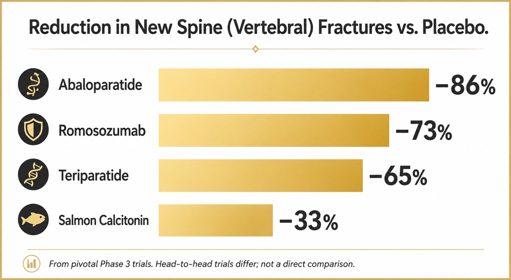 Spine fracture reductions across pivotal trials